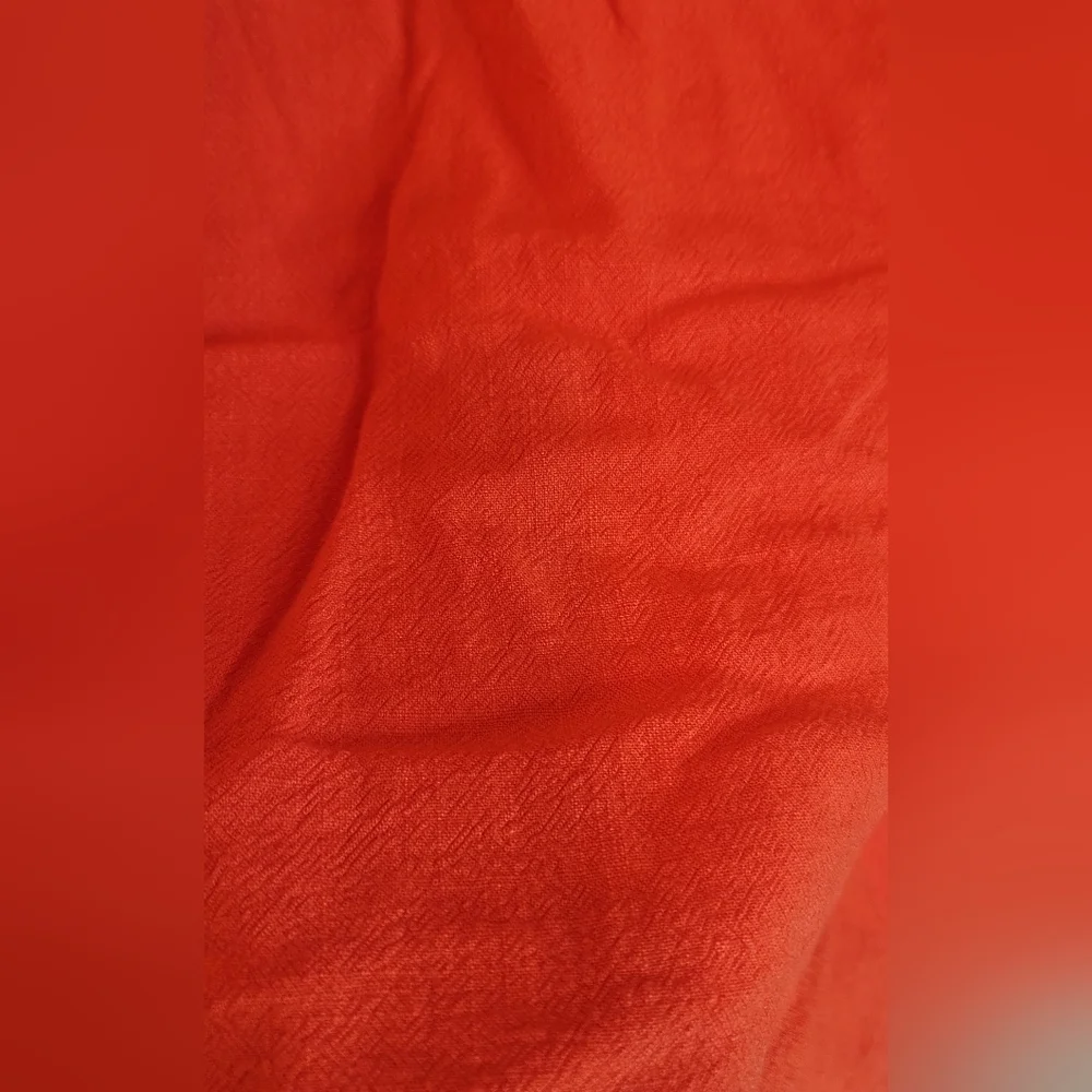 *NEW IN* Viscose And Linen Layered Dress With Pockets And Wooden Buttons Sz M - Picture 9 of 13